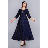 SIPET - Blue Rayon Womens Anarkali Kurti ( Pack of 1 ) - None