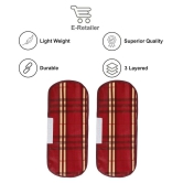 E-Retailer Set of 2 PVC Red Fridge Handle Cover - Red