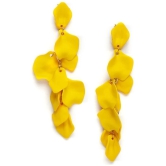 YOUBELLA Yellow Danglers Earrings ( Pack of 1 ) - Yellow