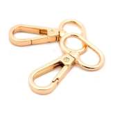 Lobster Claw Clasp Trigger Snap Oval Ring Swivel Hooks for Purses,Craft, Macrame Handbag Making – Gold – 20 mm- Pack of 10 pcs