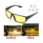 Style Smith - Day & Night Vision UV Protection HD Goggles Sunglasses Men/Women Driving Glasses Sun Glasses (Yellow) - M