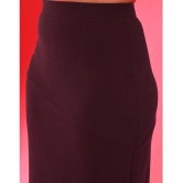 Selvia Maroon Dyed Skirt Top Set - None