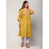 Swasti - Yellow Cotton Womens Straight Kurti ( Pack of 1 ) - None