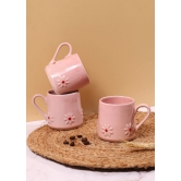 Pink Lily Mug-Set of four