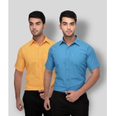 DESHBANDHU DBK - Multicolor Cotton Regular Fit Mens Formal Shirt (Pack of 2) - None