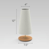 Cone Table Lamp - Yarrow Lamp Shade