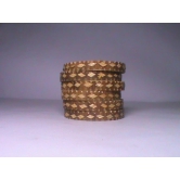 Wooden Bangle Set with Intricate Diamond Pattern