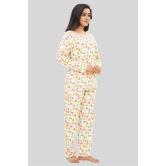 Women Full Sleeves Knit Cotton Pyjama Set-4XL