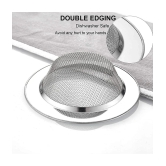 Strainers & Sieves sink jali Kitchen Sink, Basin, Bathroom Sink, Floor Stainless Steel Push Down Strainer (9 cm Set of 2)