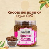 MEVABITE Smoked Roasted Almond 1kg - Himalayan Pink Salt Almonds | Crunchy & Salted Badam