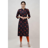 MAUKA - Brown Rayon Womens Front Slit Kurti ( Pack of 1 ) - None