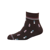 Men Pack Of 2 Patterned Cotton Ankle Length Socks