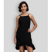 Addyvero - Black Cotton Lycra Womens Fit And Flare Dress ( Pack of 1 ) - L