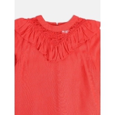 MINI KLUB Red Cotton Girls Top ( Pack of 1 ) - None