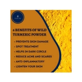 Vedicine Wild Turmeric Orange Rose Petals Lemon Peel and Neem Powder For Face (50g each) (Pack of 5)