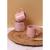 Pink Lily Mug-Set of four