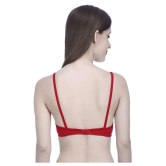 Elina Cotton T-Shirt Bra - Red - 38B