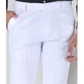 SREY - White Polycotton Slim - Fit Men's Trousers ( Pack of 2 ) - None