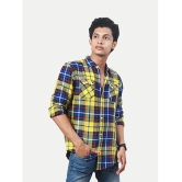 Radprix Cotton Blend Regular Fit Checks Full Sleeves Mens Casual Shirt - Yellow ( Pack of 1 ) - None