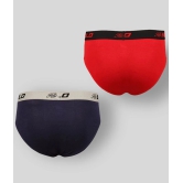 Solo Pack of 2 Cotton Blend Mens Briefs ( Multicolor ) - 80