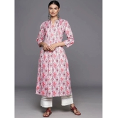 Varanga Viscose Printed A-Line Womens Kurti - Pink ( Pack of 1 ) - None