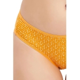 Clovia Yellow Lace Printed Womens Bikini ( Pack of 1 ) - None