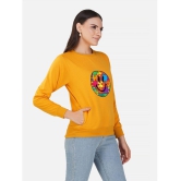 CHOZI Fleece Women's Non Hooded Sweatshirt ( Yellow ) - None