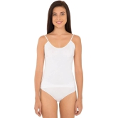 Jockey 1487 Women's Super Combed Cotton Rib Camisole with Adjustable Straps - White - None