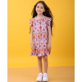 IKKAT RUFFLE SUMMER DRESS - PINK-9-10 YEARS / 1N / PINK