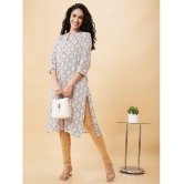 Globus - Off White Cotton Women''s Straight Kurti ( Pack of 1 ) - None