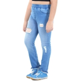 Naughty Ninos - Blue Denim Girls Leggings ( Pack of 1 ) - None