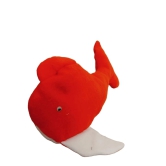 Red plush whale stuffed animal