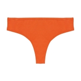 Clovia Orange Cotton Solid Womens Thongs ( Pack of 1 ) - None