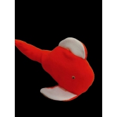 Red plush whale stuffed animal