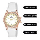 Versatile - White Silicon Analog Womens Watch