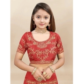 Apnisha Silk Lehenga Choli Set For Girls ( Pack of 1 , Red ) - None