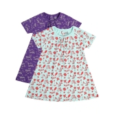 MINI KLUB Multi Cotton Baby Girl Dress ( Pack of 2 ) - None