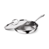 Milton Pro Cook Triply Stainless Steel Fry Pan with Lid, 20 cm / 1.2 Litre