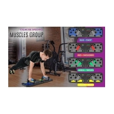 HSP ENTERPRISES  Pushup Board with 14-in-one Muscle Toning System, Multifunctional Colour Coded Foldable Push up Board  With Adjustable Hand Grip with Smart Counter | Resistance (10KG - 60KG