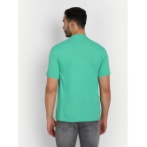 Zeffit - Green Cotton Blend Regular Fit Mens T-Shirt ( Pack of 1 ) - None