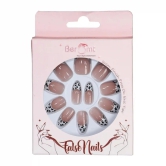 WHITE CLASSIC FRENCH TIPS (NAIL KIT INCLUDED)-Animal French