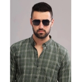 Paul Street 100% Cotton Slim Fit Checks Full Sleeves Mens Casual Shirt - Olive ( Pack of 1 ) - None