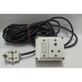 6A 1 Socket (3 Pin Socket) & 1 Switch Extension Box with 6A Plug & 15m Wire