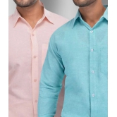 DESHBANDHU DBK - Multicolor Cotton Regular Fit Mens Formal Shirt (Pack of 2) - None