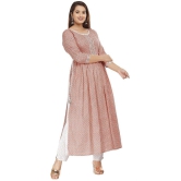 HIGHLIGHT FASHION EXPORT - Peach Straight Rayon Women''s Stitched Salwar Suit ( Pack of 1 ) - None