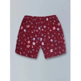 PLUM TREE - Dark Red Cotton Girls A-Line Skirt ( Pack of 2 ) - None