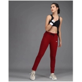 Addyvero Maroon Cotton Blend Trackpants - Single - 36