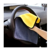 Auto Hub Yellow 600 GSM Microfiber Cloth For Automobile ( Pack of 5 )