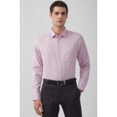 Men Pink Slim Fit Formal Full Sleeves Formal Shirt