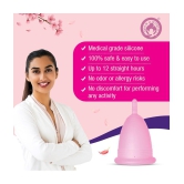 Mom & World Reusable Menstrual Cup For Women, 100% Medical Grade Silicone, Odor and Rash Free, No leakage (Large)